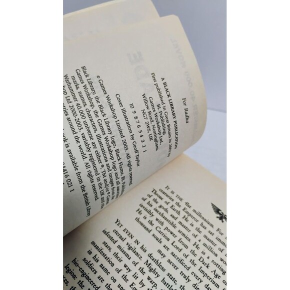 2003 BLACK LIBRARY WARHAMMER 40K 40,000 WOLFBLADE WILLIAM KING FIRST PRINTING - Picture 5 of 5